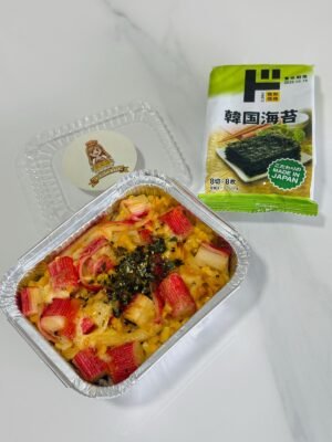 Golden Crabstick Melt Sushi Bake